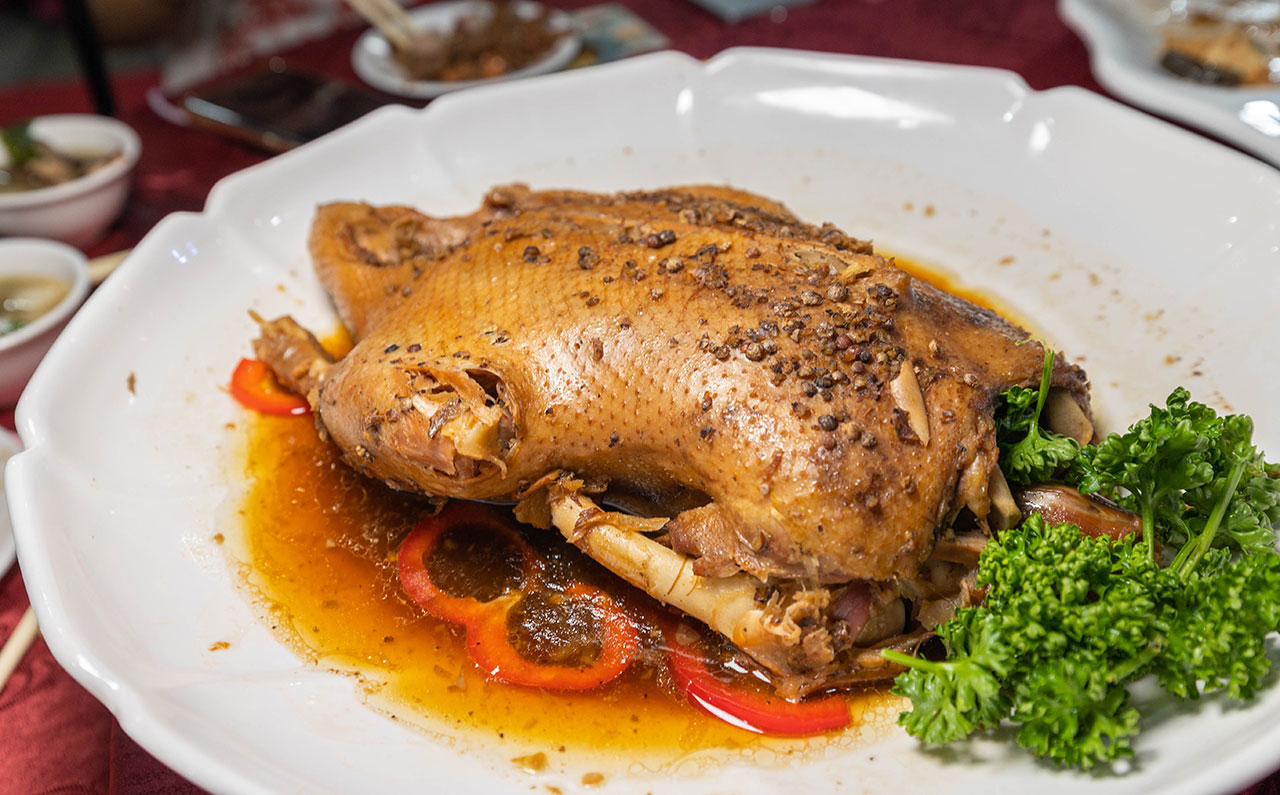 新竹北埔老街睡虎宴