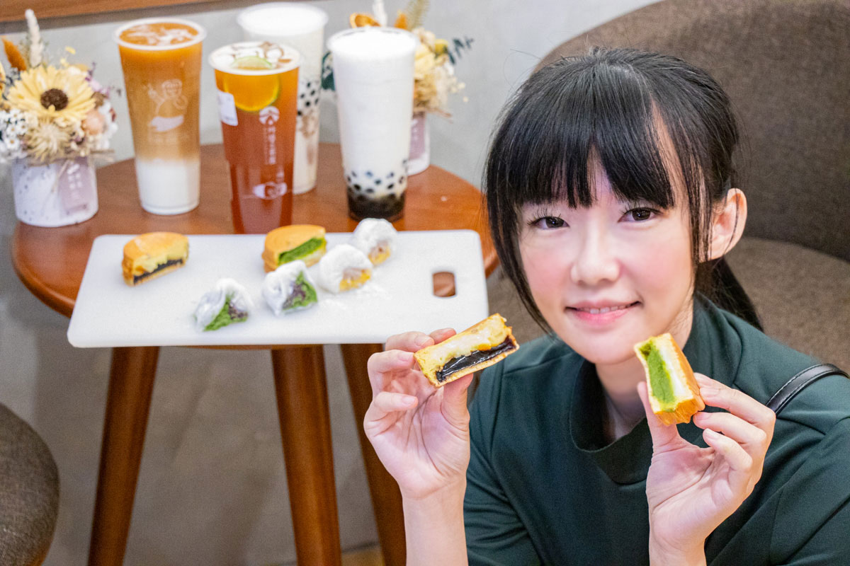 紅豆餅(奶油黑糖麻糬/抹茶白玉麻糬)