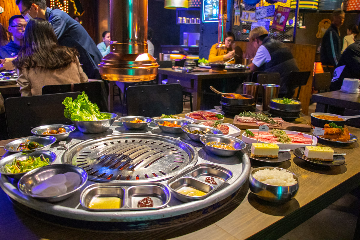 bungyjump笨豬跳韓式燒烤 台中美食