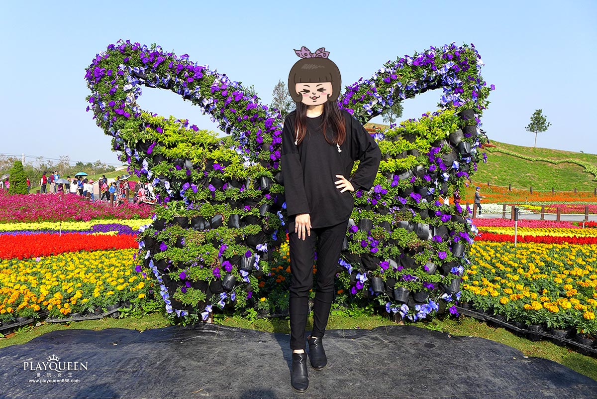 2016臺中國際花毯節，后里花田綠廊