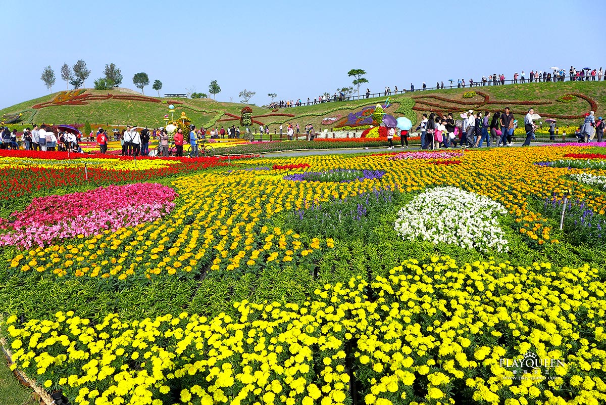 2016臺中國際花毯節，后里花田綠廊