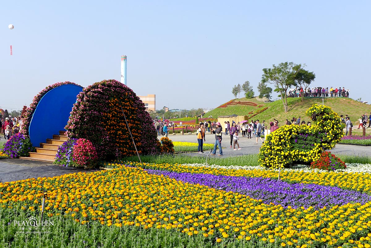 2016臺中國際花毯節，后里花田綠廊