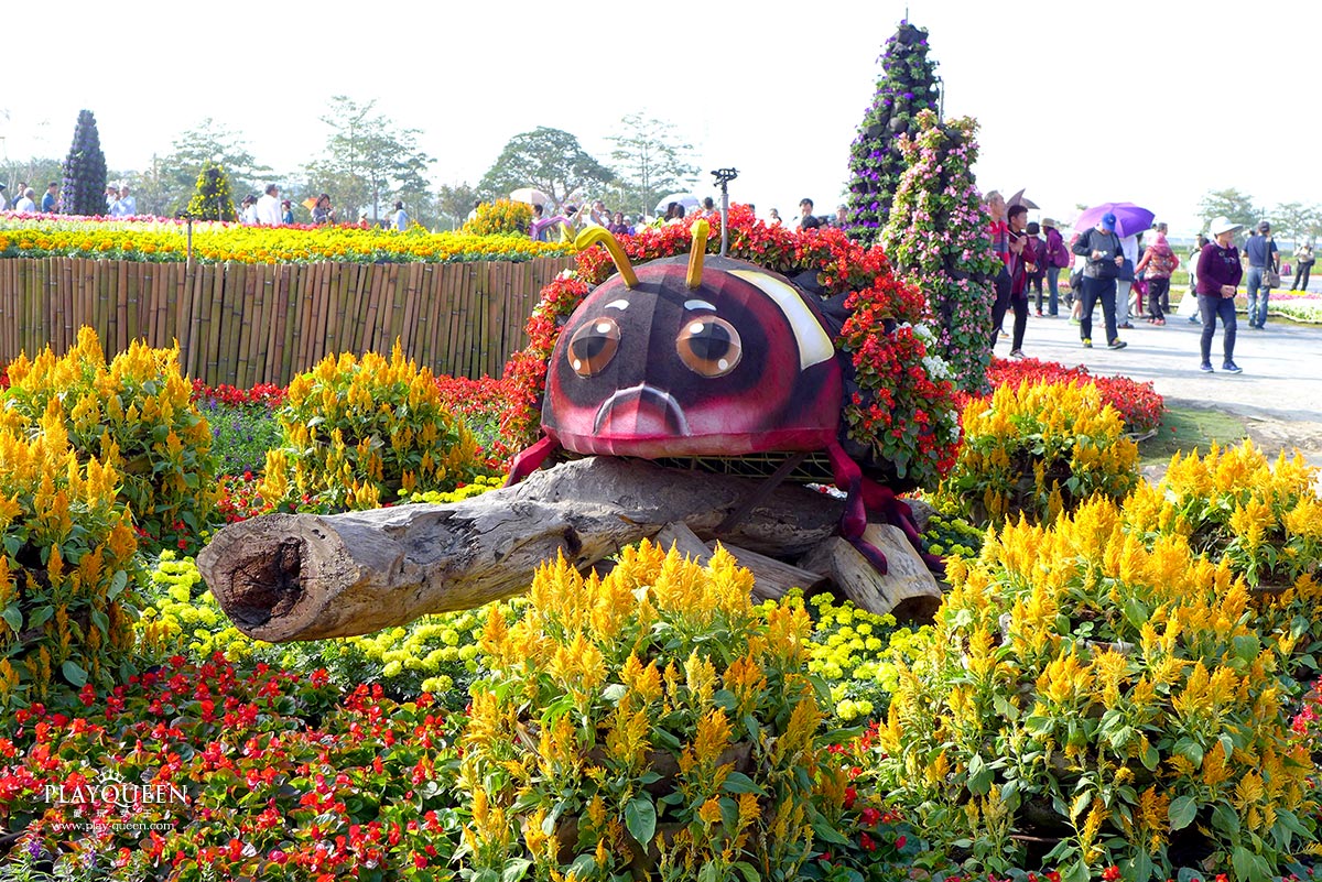 2016臺中國際花毯節，后里花田綠廊