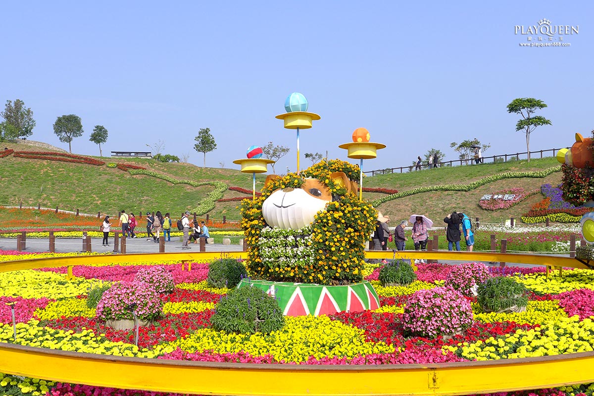 2016臺中國際花毯節，后里花田綠廊