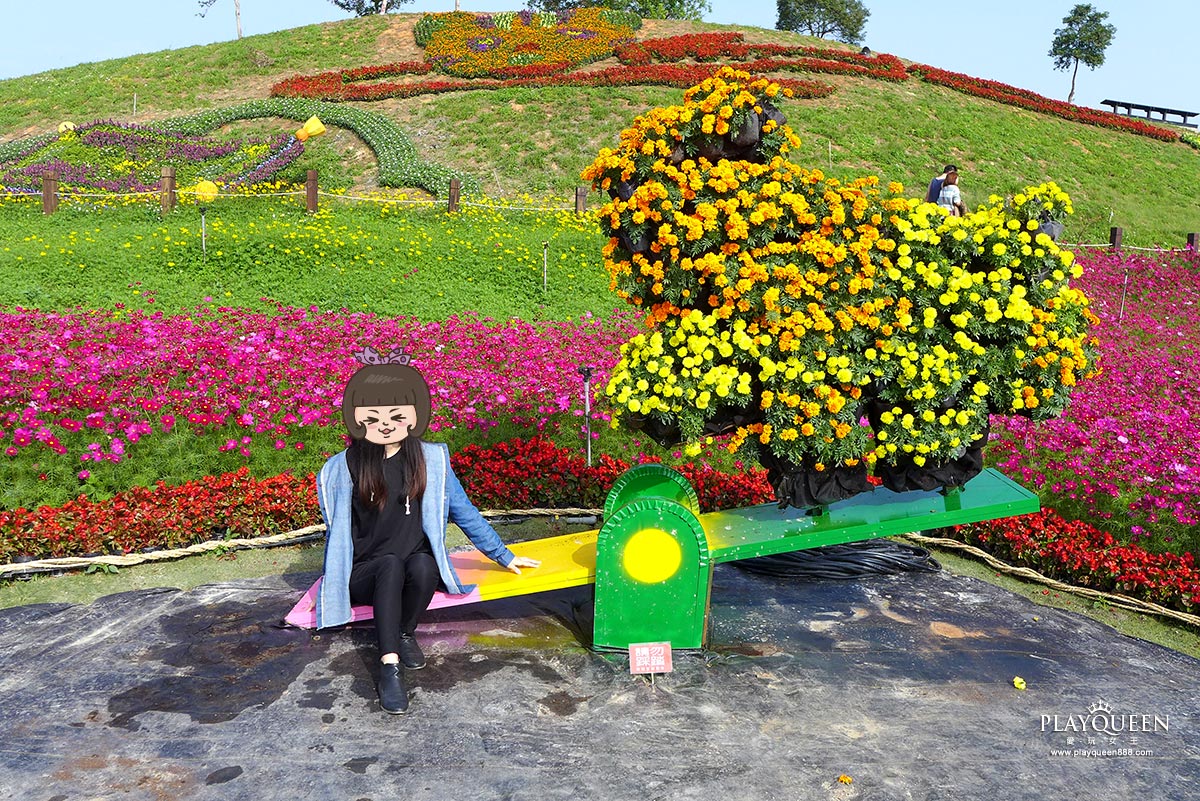 2016臺中國際花毯節，后里花田綠廊