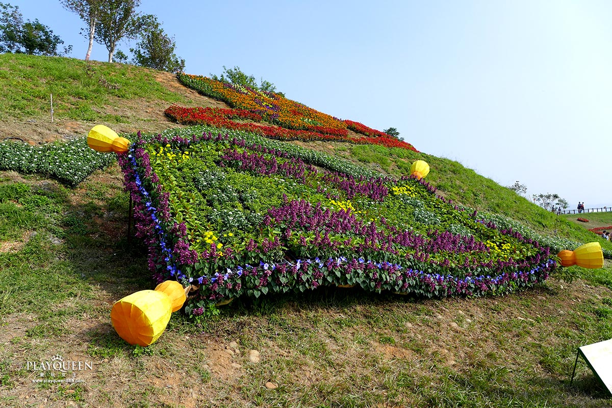 2016臺中國際花毯節，后里花田綠廊