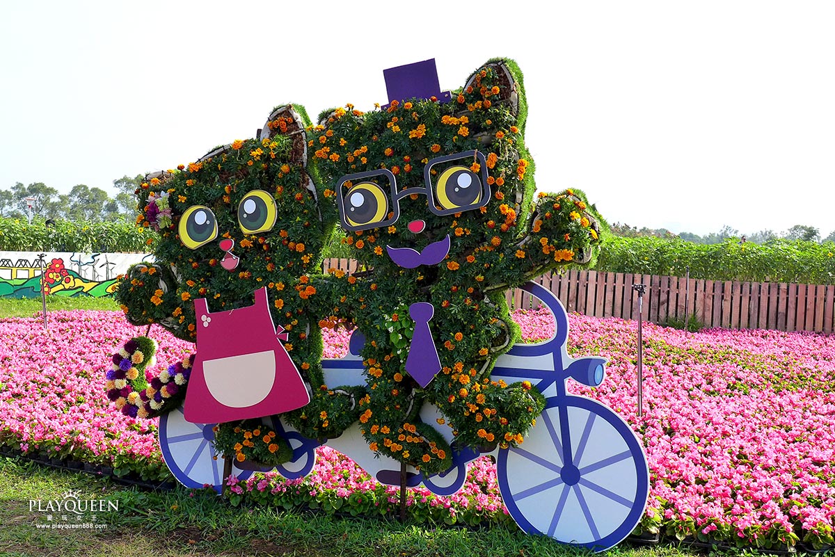 2016臺中國際花毯節，后里花田綠廊