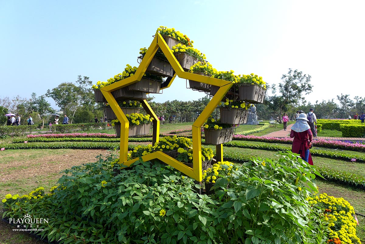 2016臺中國際花毯節，后里花田綠廊