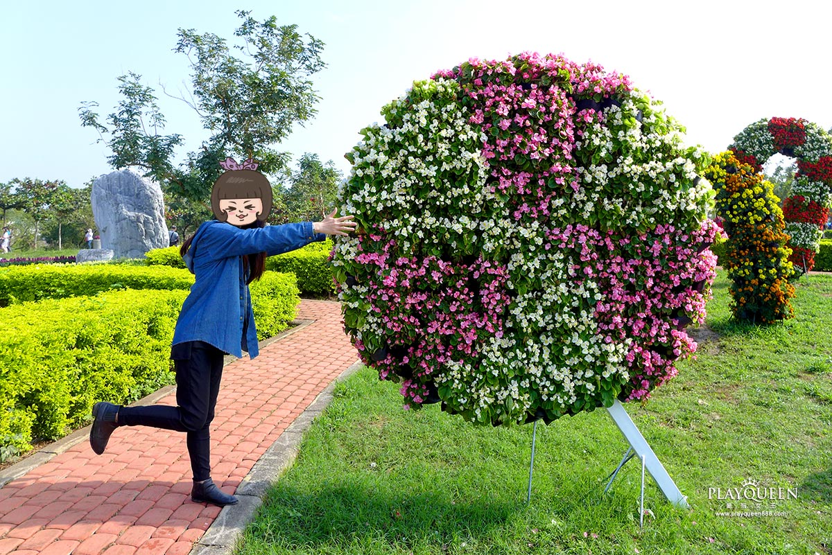 2016臺中國際花毯節，后里花田綠廊