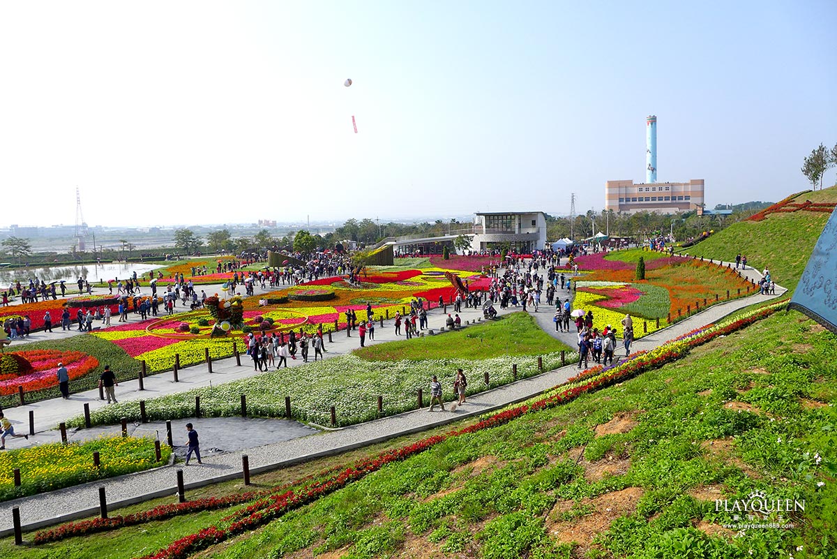 2016臺中國際花毯節，后里花田綠廊