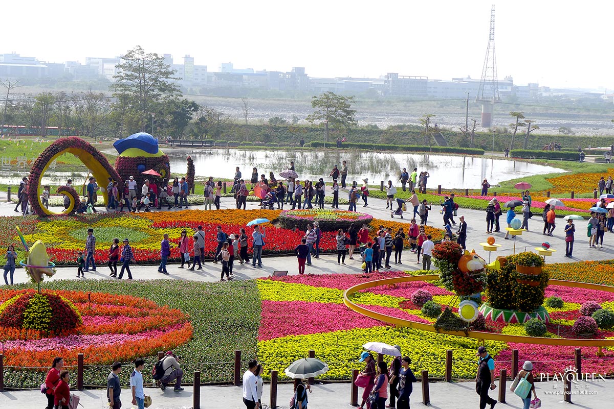 2016臺中國際花毯節，后里花田綠廊