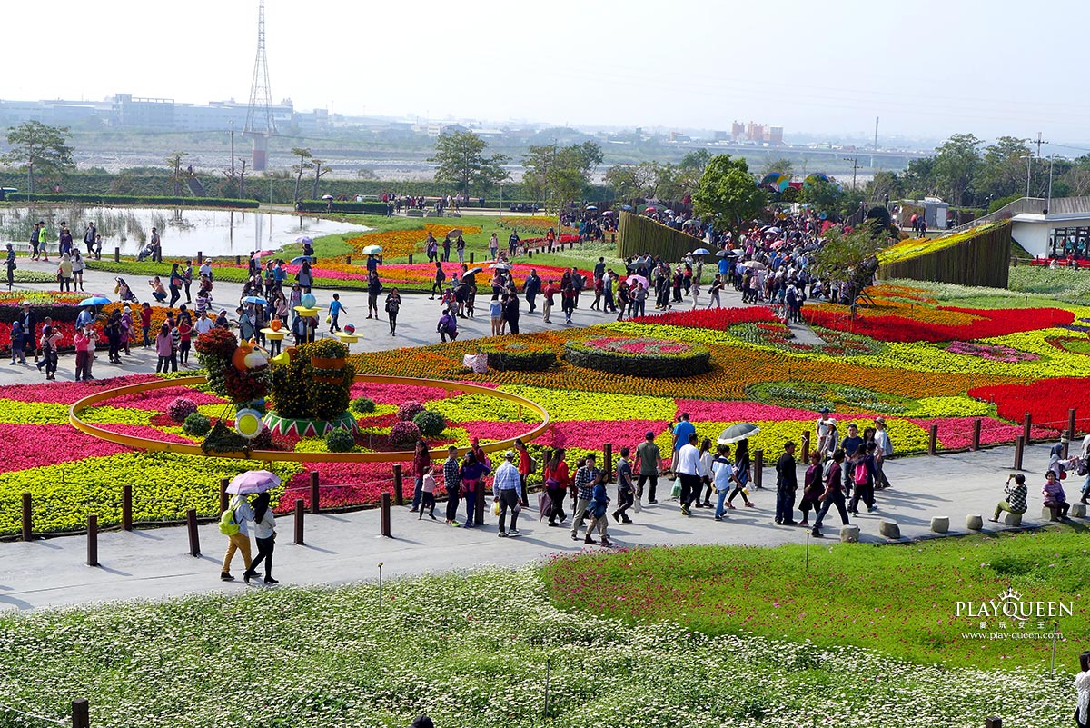 2016臺中國際花毯節，后里花田綠廊