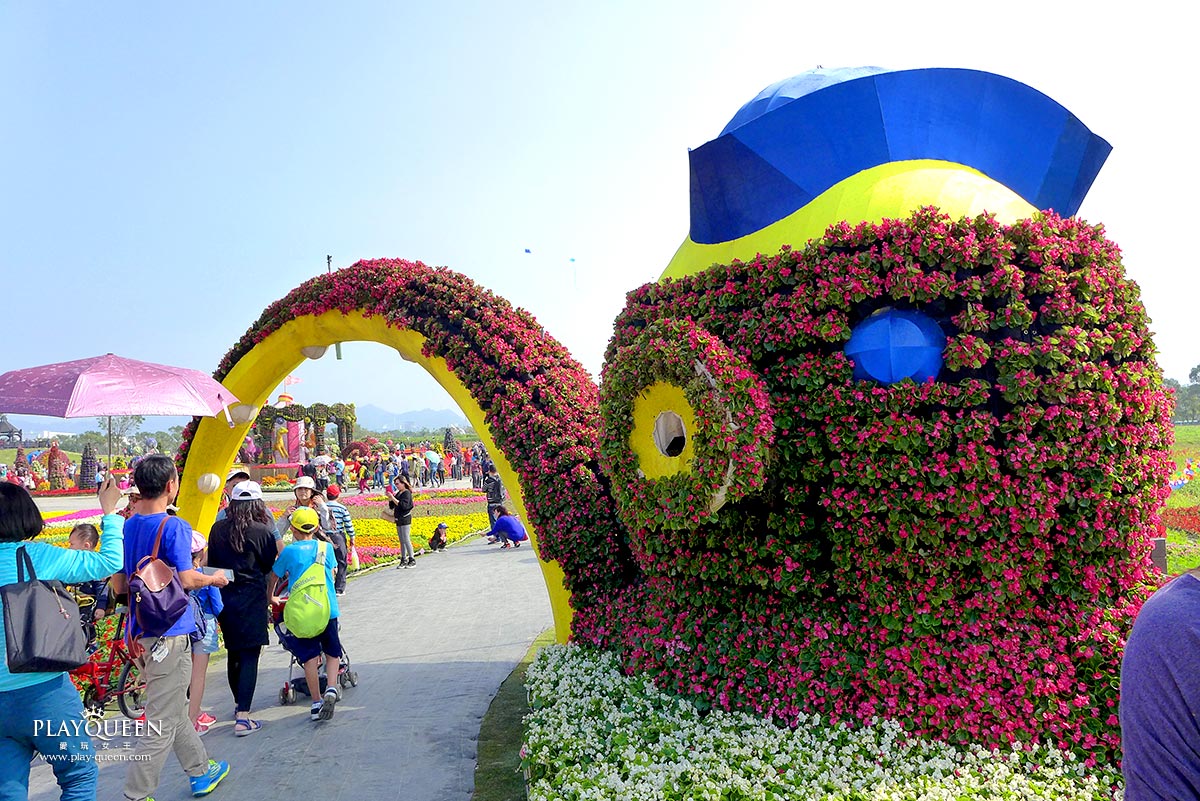 2016臺中國際花毯節，后里花田綠廊