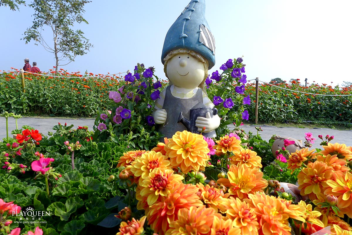 2016臺中國際花毯節，后里花田綠廊