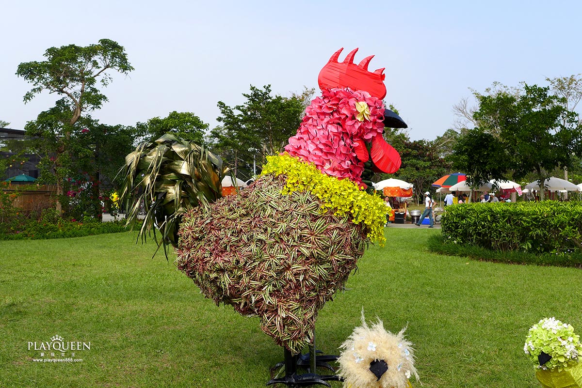2016臺中國際花毯節，后里花田綠廊