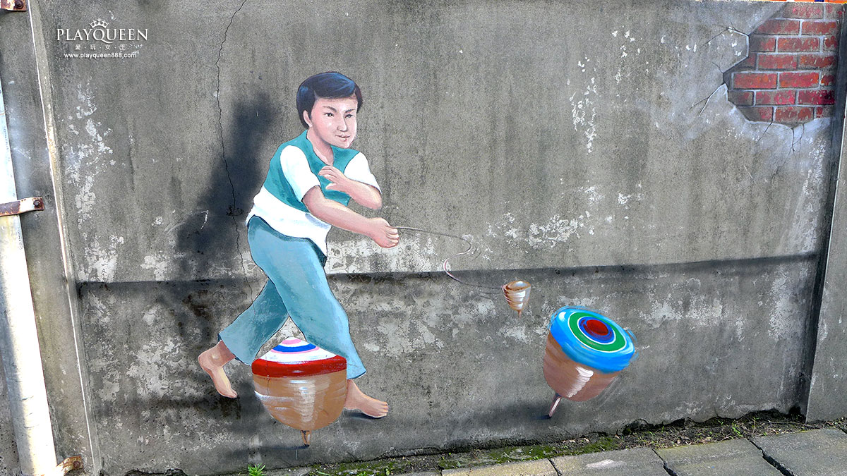 潭子國小3d彩繪村