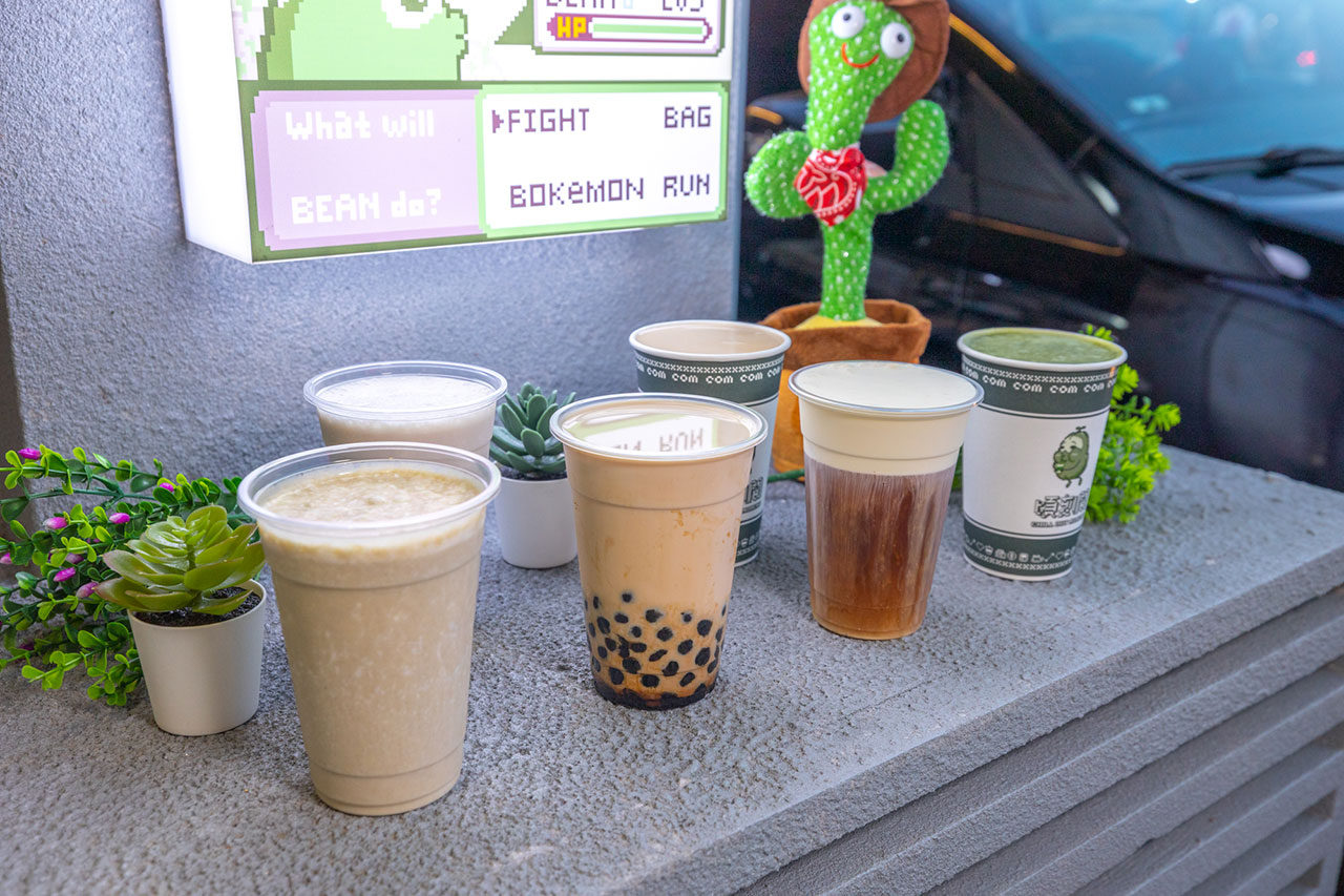 頃刻間綠豆沙牛奶專賣店