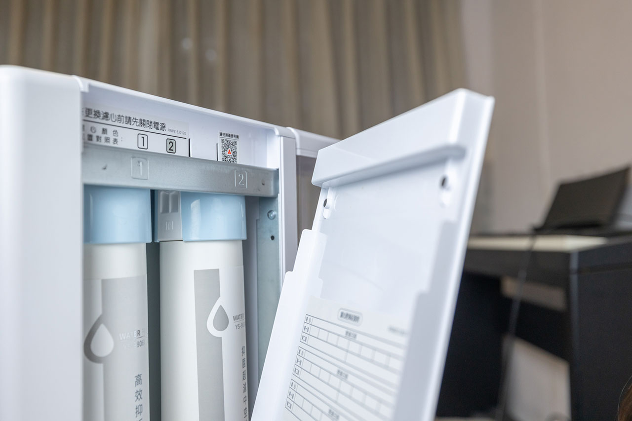 元山-免安裝雙濾心溫熱淨飲機YS-8132RWB