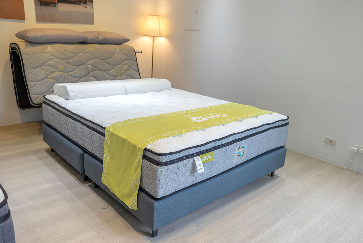 Plus mofa方塊舒床墊-女王團購限定優惠、六塊分體式獨立筒，自由調整軟硬度，試睡60天＋10年保固，買床墊超安心