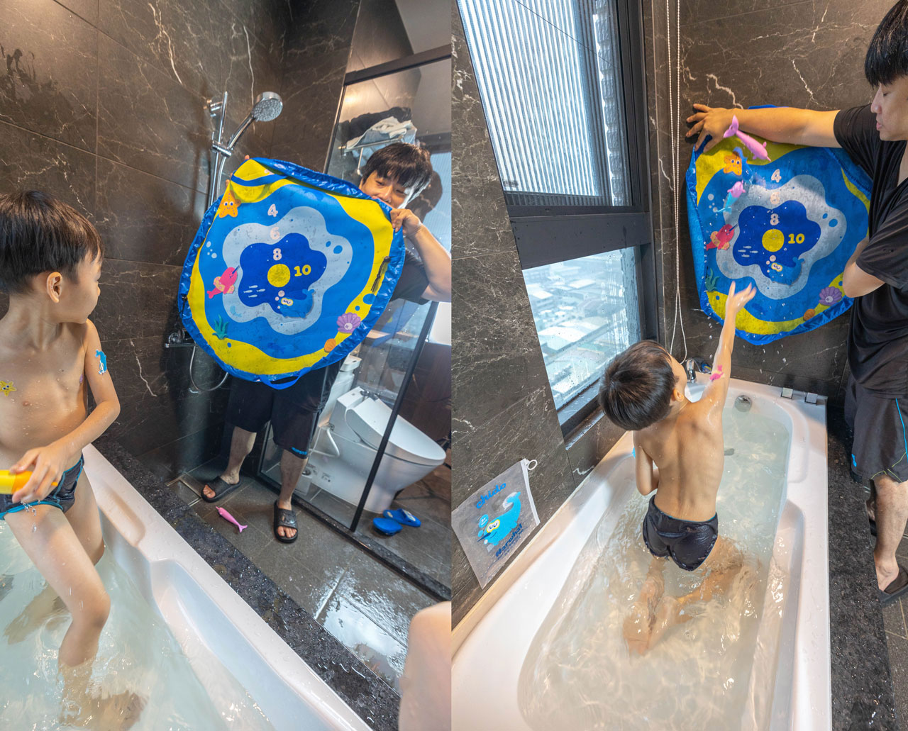 chido一角鯨沉水玩具｜夏天必敗育兒好物玩具推薦，chido 收納墊＋沉水玩具組，符合歐盟規範全家人在家也能輕鬆戲水，2025好物推薦MIT玩具推薦