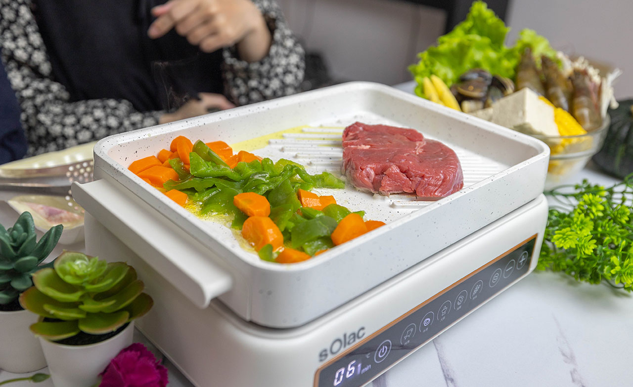 solac多功能陶瓷電烤盤smg-020w