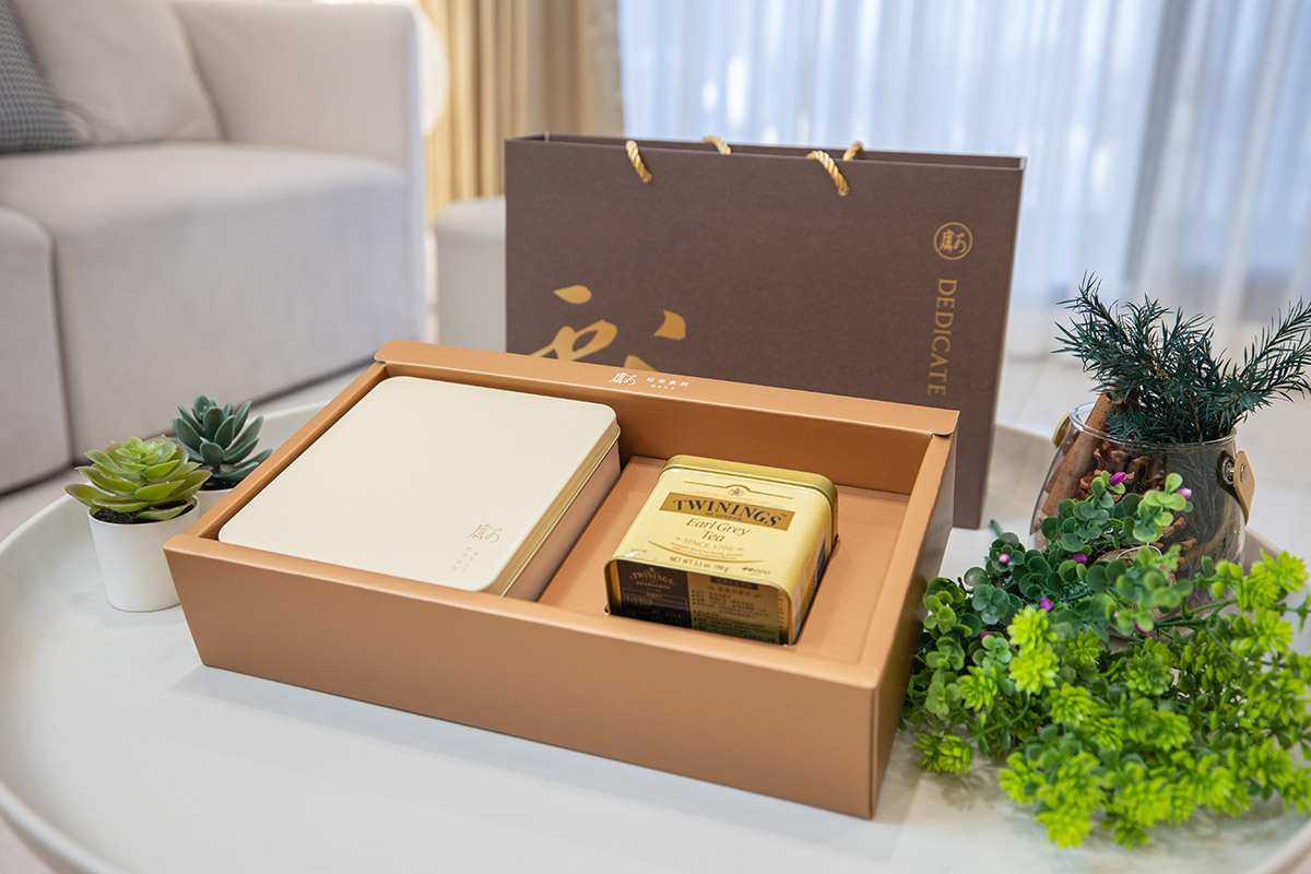 中秋節禮盒｜獻烘焙「金月雙享唐寧茶禮盒」