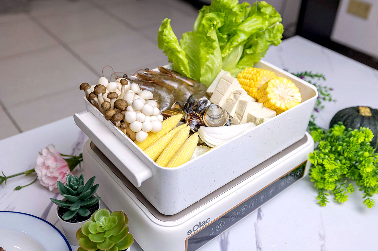 solac多功能陶瓷電烤盤smg-020w